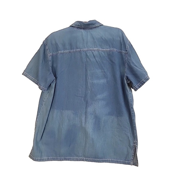 Vtg 90s Bobbie Brooks Embroidered Shirt Short Sleeve Sun Faded Cottagecore 16W - Picture 2 of 7